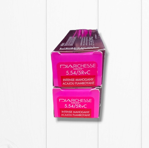 L'Oreal Professionnel DIARichesse 2 Tubes Ammonia-Free 5RVC Intense  Mahogany - Picture 2 of 16